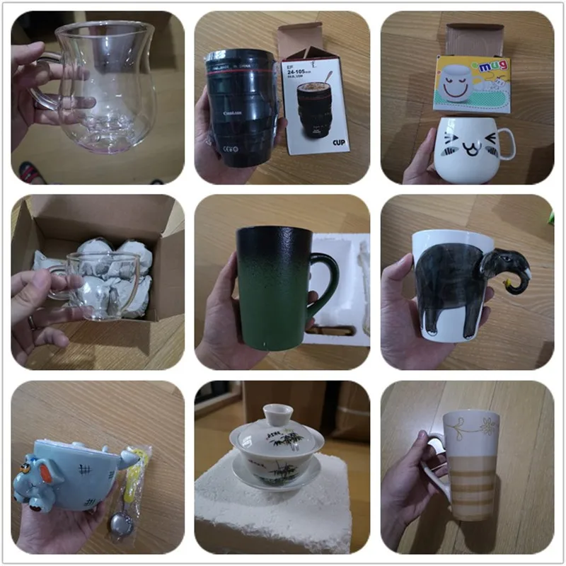 Керамическая кружка с животными Мультяшные креативные кофейные молочные кружки