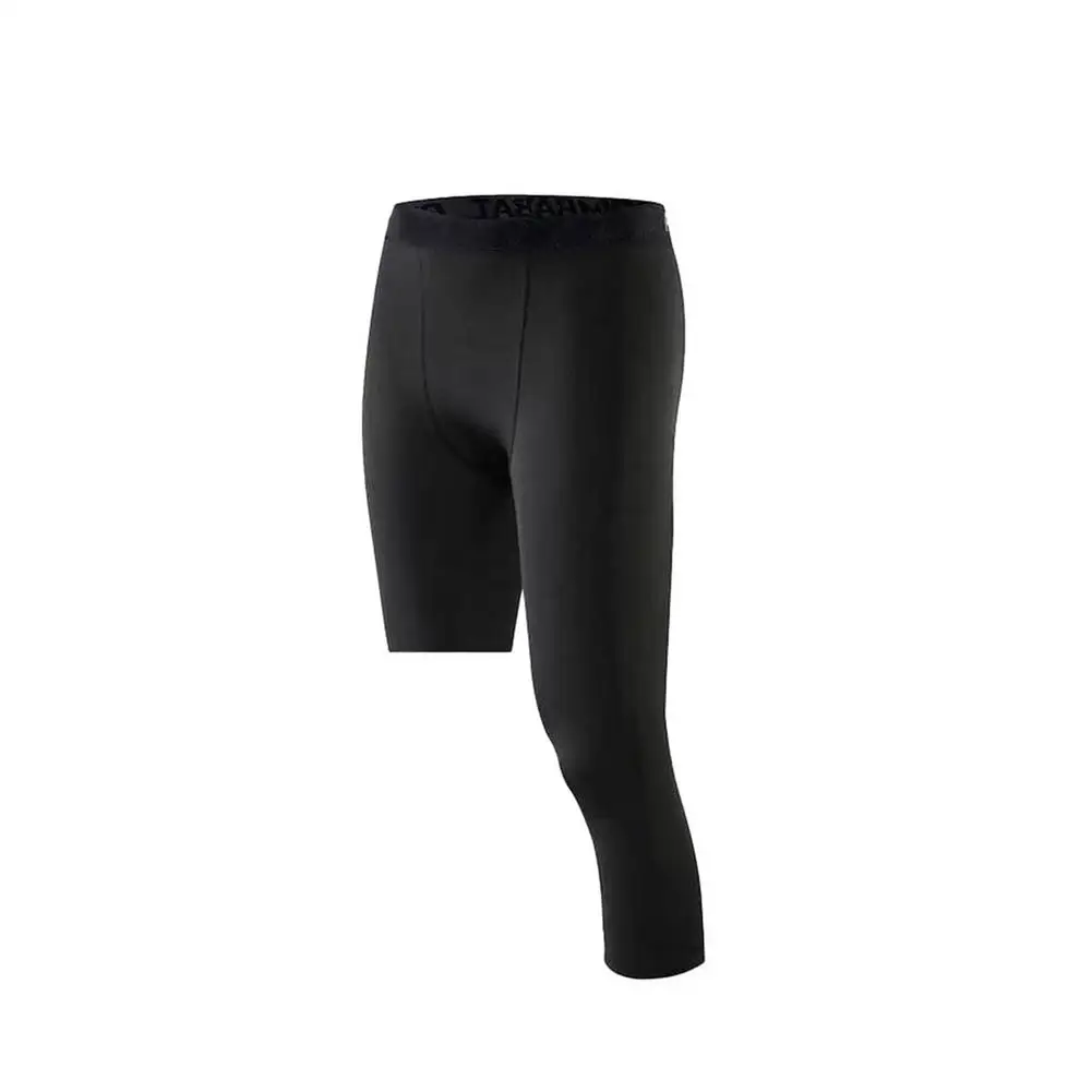 Men's Pants Single-Leg Basketball Tights Men's 3/4 Compression Pants Leggings Tights Mens Tight Athletic Perspiration F