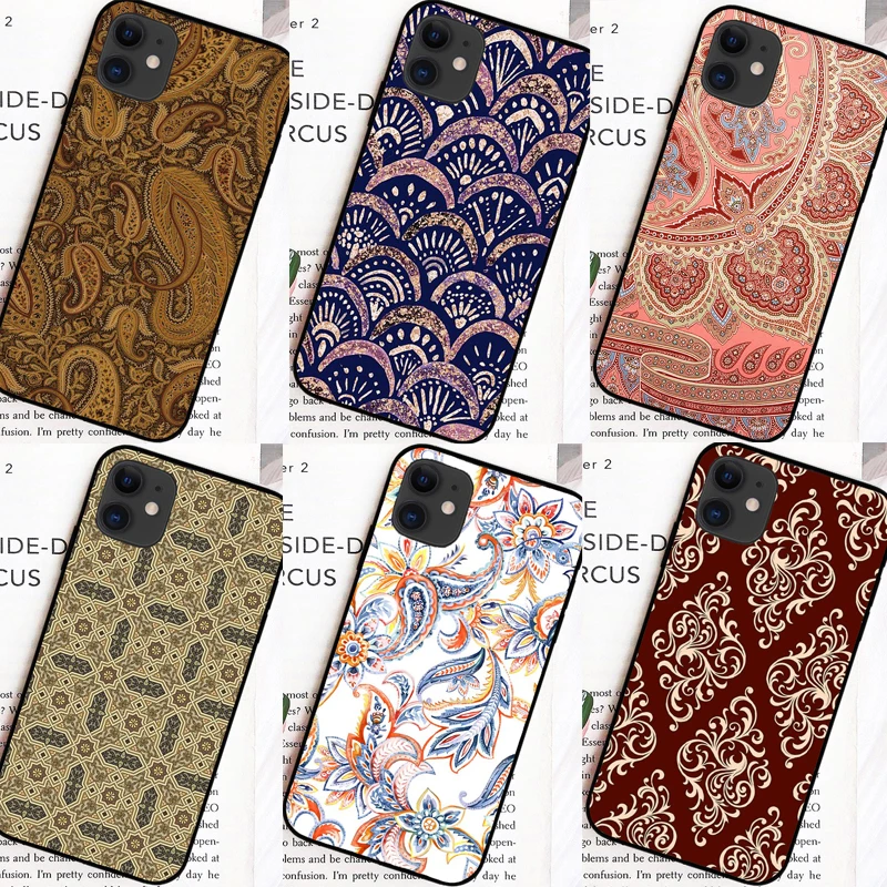 Boho индийский цветочный лотоса слон родовой рисунок &quotпейсли&quot Мягкий