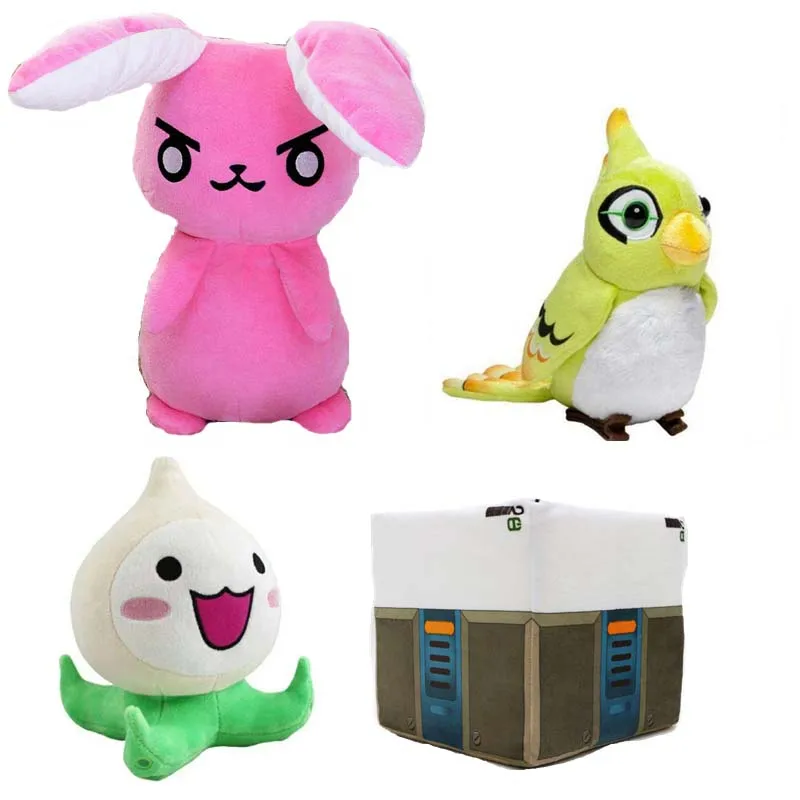 

20-50CM Game Overwatches The Last Bastion OW Plush Toys OW Bird Red Rabbit Ganymede Solf Plush Pillow Dolls Toys brithdays Gifts