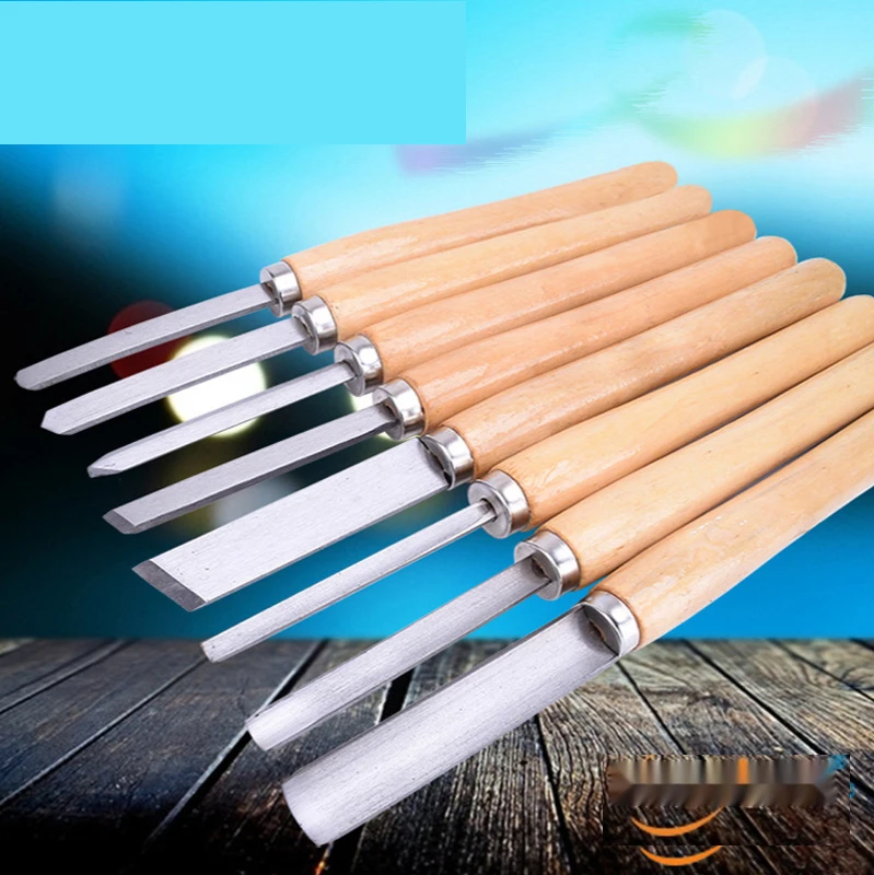 

8-piece high-speed steel woodworking turning tool woodworking chisel woodworking turning tool