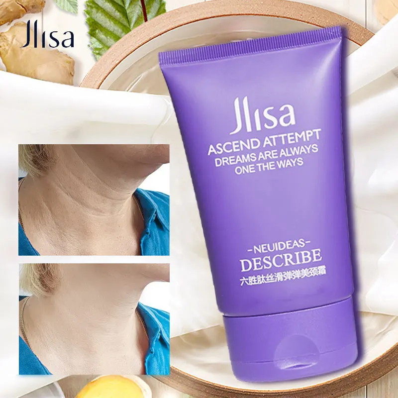 

JIlsa Hexapeptide Anti-Wrinkle Neck Cream Moisturizing Nourish Reduce Fine Lines Firming Neck Reduce Double Chin Skin Care 110g