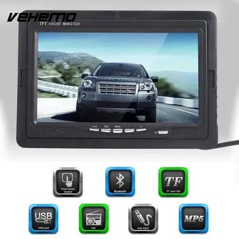 

Vehemo Black Sun Visor Car Displayer Reverse Monitor Screen Smart Replacement Audio Video
