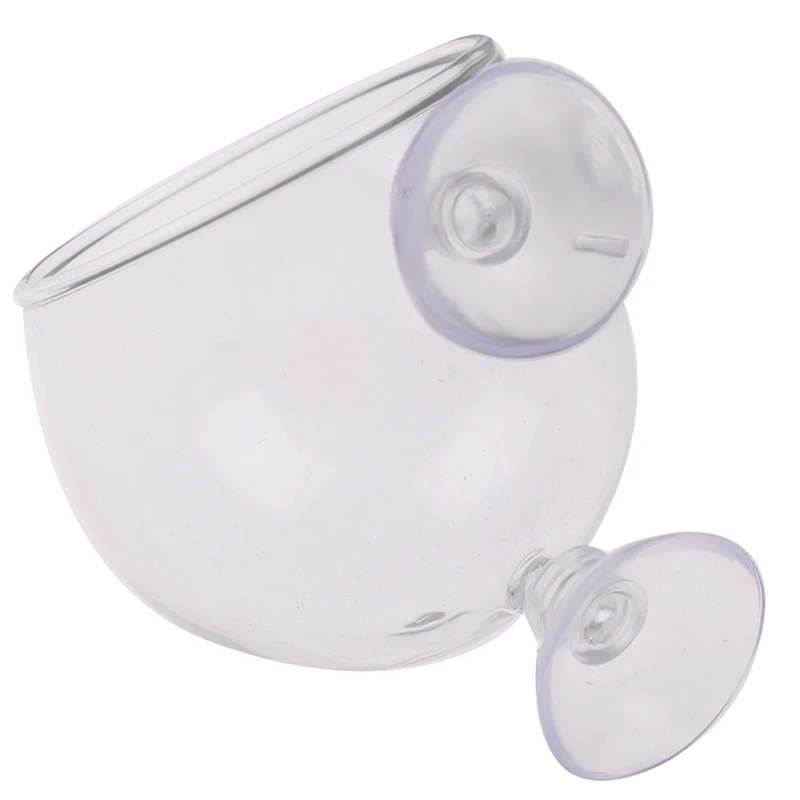Fish Tank Accessories Clear Crystal Glass Plant Pot Plant Cup Holder Aquarium Landscapes Cups 1PCS