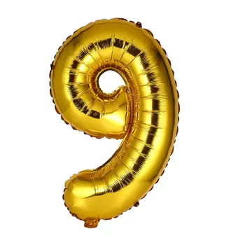 

40 Inch Gold Silver Numbers Foil Balloon Digit Air Mylar Ballons Birthday Party Wedding Decoration Event Party Supplies