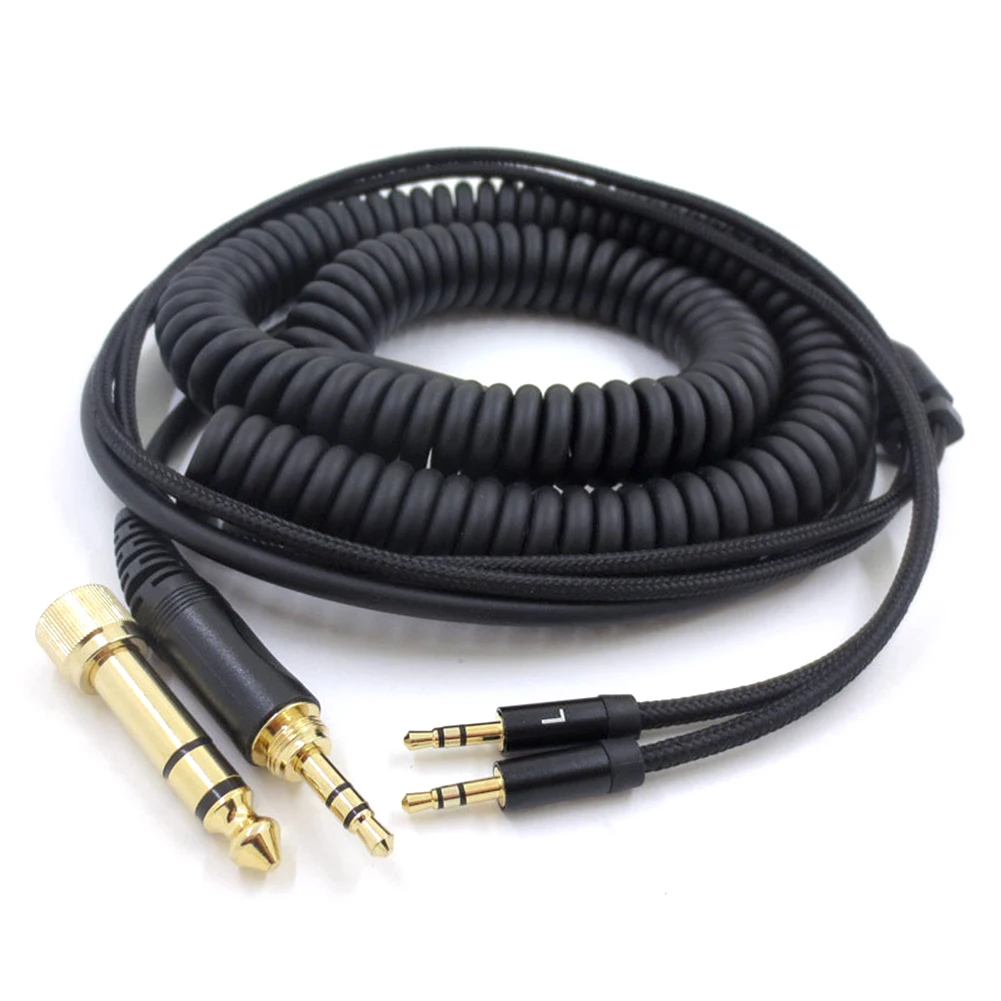 HiFi аудио пружинный кабель для Hifiman HE400S/HE-400I/HE560 // HE350/HE1000/HE1000 V2/AudioQuest NightHawk наушники |
