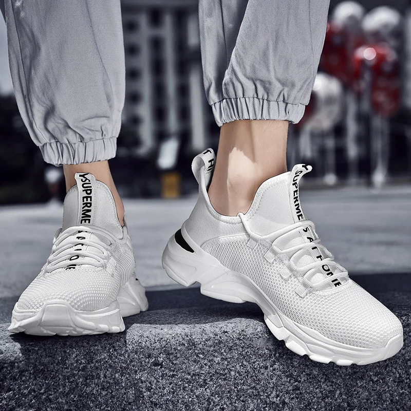 

2019 New Men Shoes Lac-up Men Casual Shoes Lightweight Comfortable Breathable Couple Walking Sneakers runing shoes