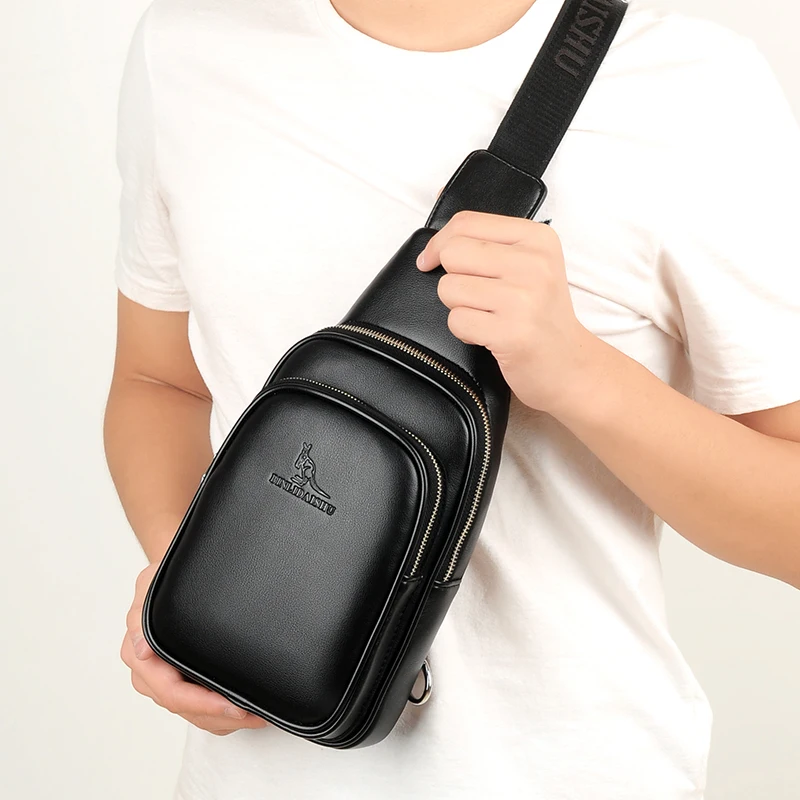 BLDS fashion Men Chest Pack Short Trip Messengers Chest Bag Multifunction Crossbody Bags Water Repellent Shoulder Bag Male