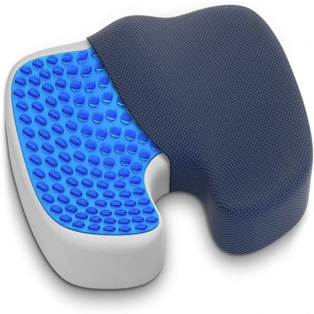 Gel Seat Cushion Pressure Relief Enhanced Memory Foam Coccyx Cushions For  Office Chair Car Desk Wheelchair - AliExpress