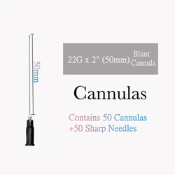 Free Shipping Top Selling Micro Cannula 22g 50mm Blunt Cannula For Filler Injection