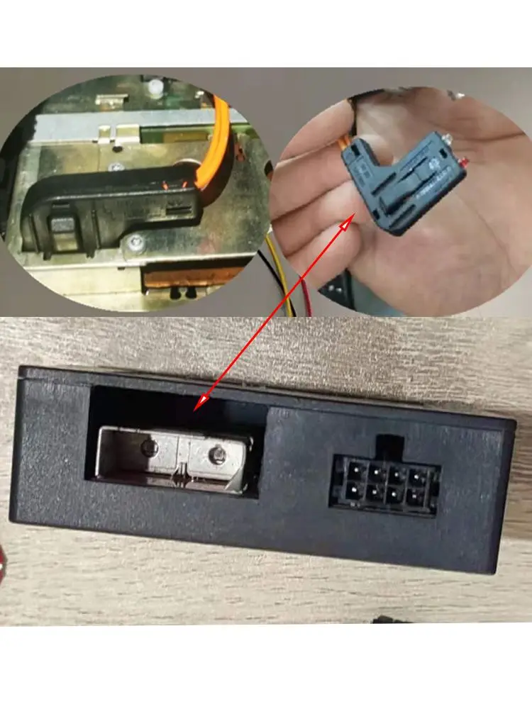 D2b digital de dados &ocirc;nibus carro fibra est&eacute;reo r&aacute;dio &oacute;ptica decodificador caixa amplificador adaptador para mercedes benz ve&iacute;cu