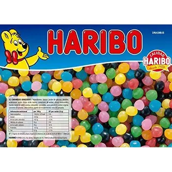 

Haribo DRAGIBUS Mini Soft Kaubonbons in verschiedenen Farben 2KG Mega Pack