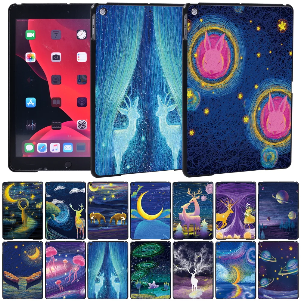 

Fit Apple IPad(2017/2018/2019)/IPad 2/3/4/Mini 1/2/3/4/5/Air(1/2/3)/Pro(9.7/10.5)/Pro 11(2018/2020) Lightweight Paint Back Case