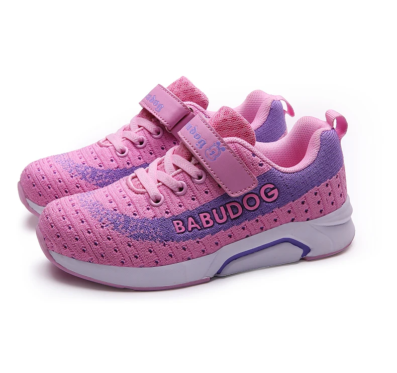 BABUDOG Kids Sneakers Big Boy Shoes Fly Knitting Boys And Girls Sports Shoes No Slip Girls Running Sneakers Footwear 28-39