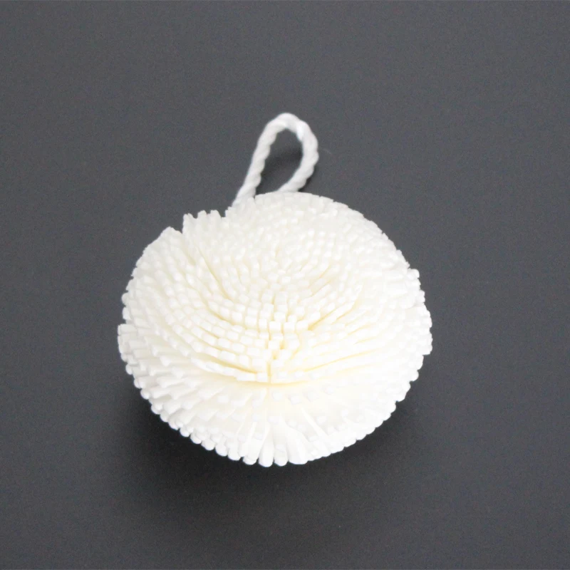 2Pcs/set 10*6cm White Color Natural Soft Comfortable Women Men Kid Bath Shower Sponge Kit Tool Product 5