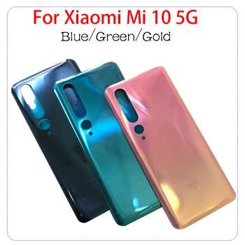 

5Pcs/Lot,Glass Back Cover Case For Xiaomi Mi 10 5G With Adhesive Sticker Stickers