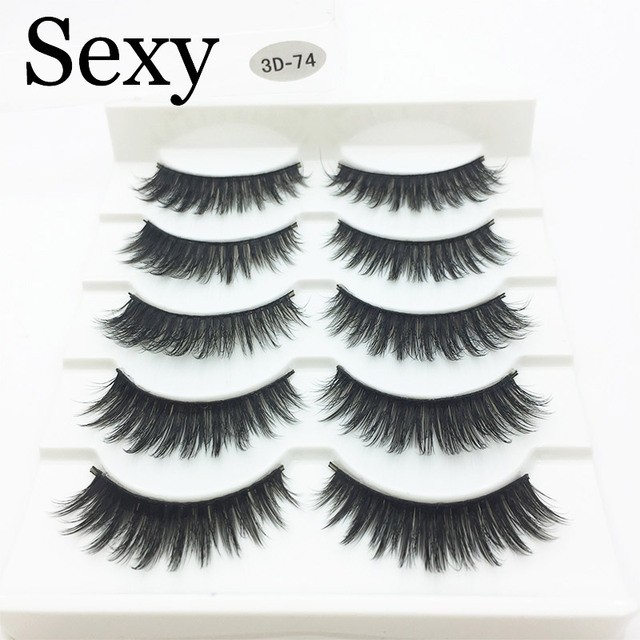 Pairs 3d mink hair false eyelashes natural Long Eye Lashes Wispy Makeup Extension Tools sexy mink eyelashes eye lashes cilios