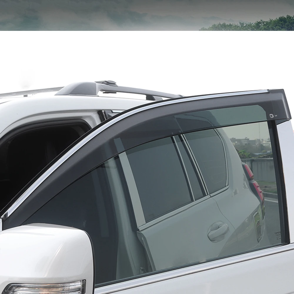Для Toyota Prado 2010-, автомобильный Стайлинг, окно, защита от солнца и дождя, защитная накладка, рамка, наклейка, внешние аксессуары