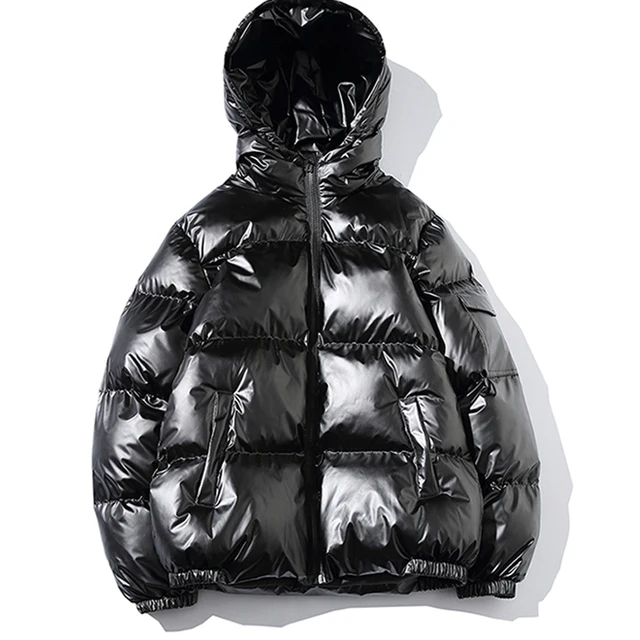 shiny bubble coat mens