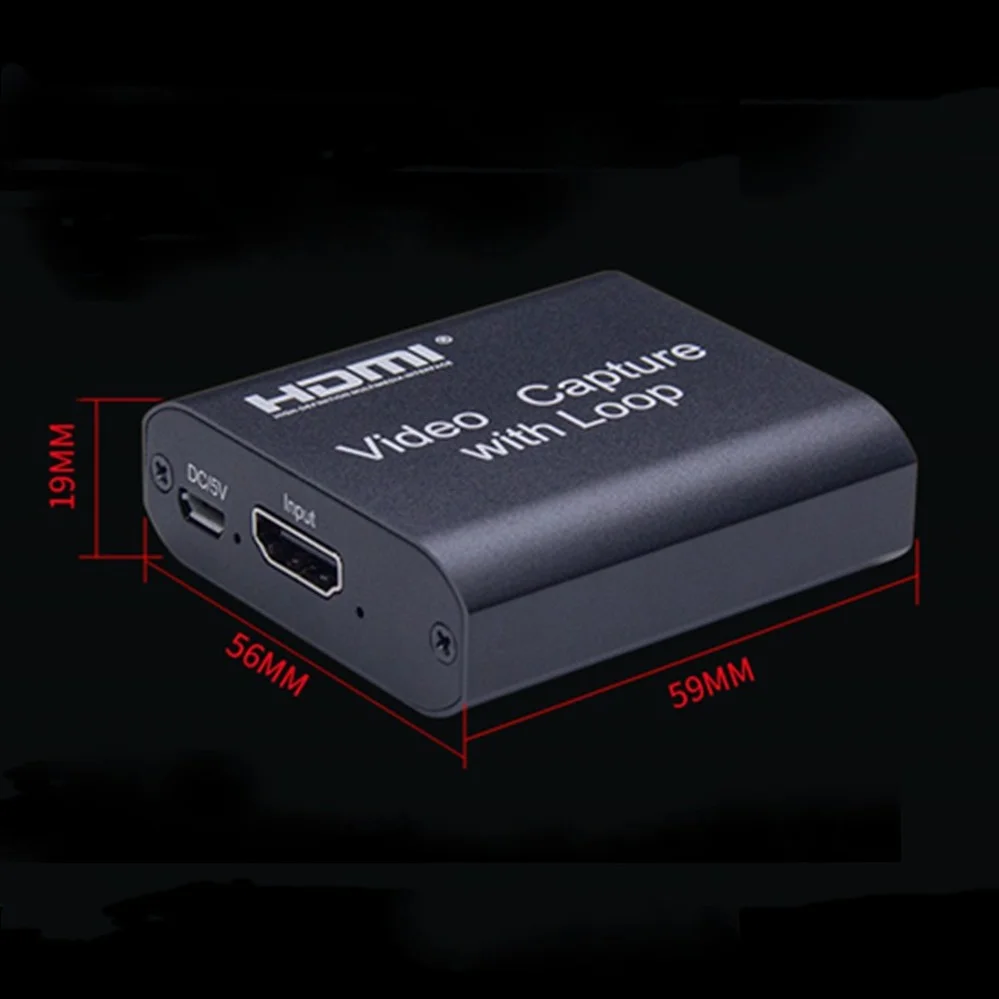 1080P 4K HDMI Video Capture Card HDMI To USB 2.0 Video Capture Board Game Record Live Streaming Broadcast TV Local Loop