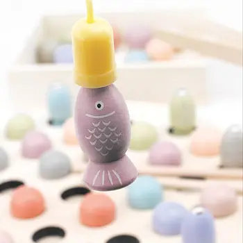

Kids Early Educational Toys Clip Beads Magnetic Fishing Game Learning Toy For Children Montessori N1HB