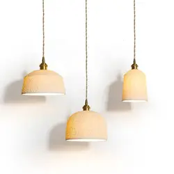 Led фарфоровая лампа абажур латунная люстра роскошные лампы для Hngeleuchte Lamparas De Techo Colgante lustre pendente