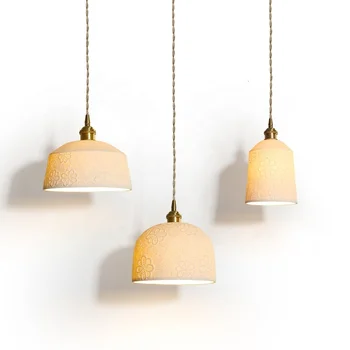 

Led Porcelain Lamp Shade Brass Chandelier Luxury Lamparas For Hngeleuchte Lamparas De Techo Colgante lustre pendente
