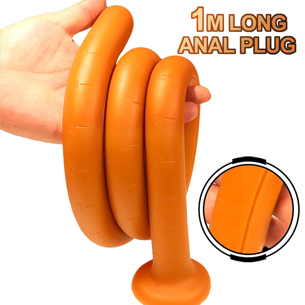 Dildo anal en silicone extra long pour massage de la prostate_voghion.com