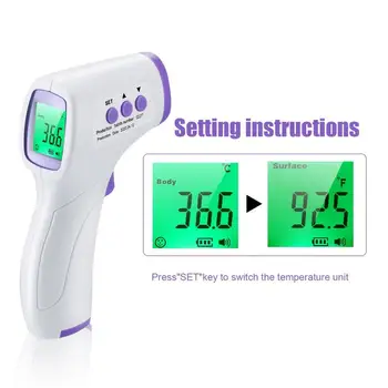 

2020 Digital Infrared Fever Ear Thermometer Forehead Body Non-Contact Thermometer Baby Adults Outdoor Home Infrared Thermometer
