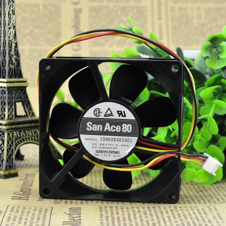 Для Sanyo 109R0848S401 48V 0.06A 80258 см Сервер вентилятор охлаждения