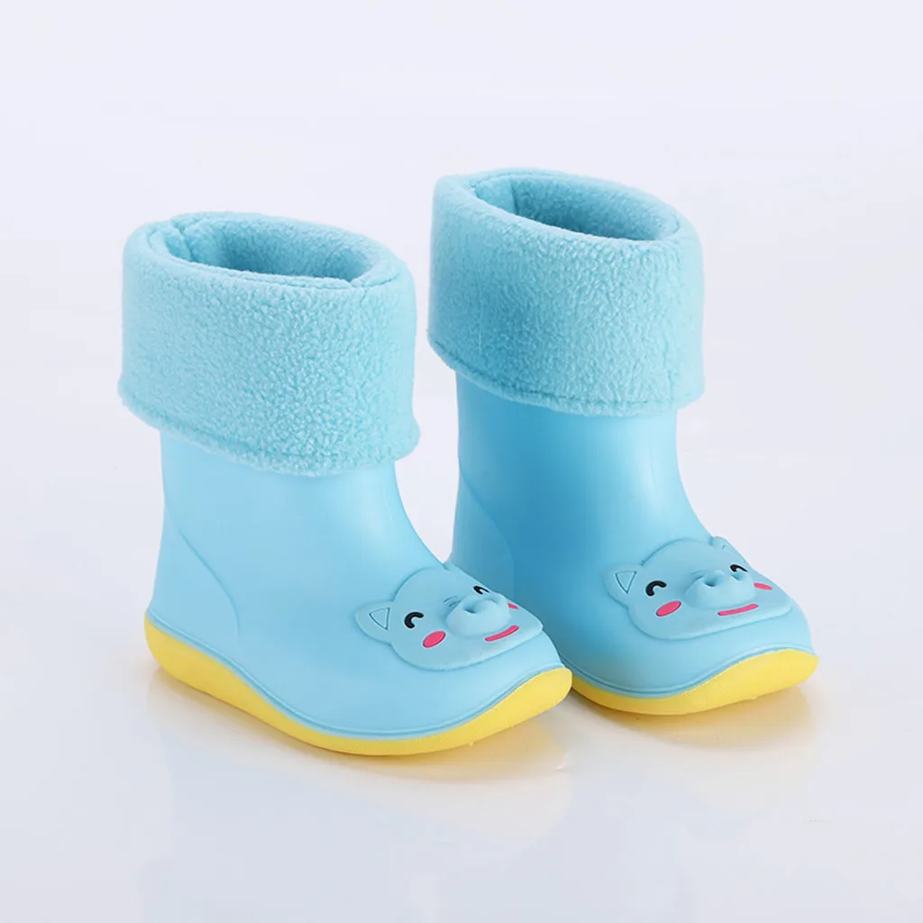 

Boots Toddler Infant Kids Baby Boys Girls PVC Rain Boots Waterproof Non-Slip Shoes Bota Infantil Menino Kids Rain Boots