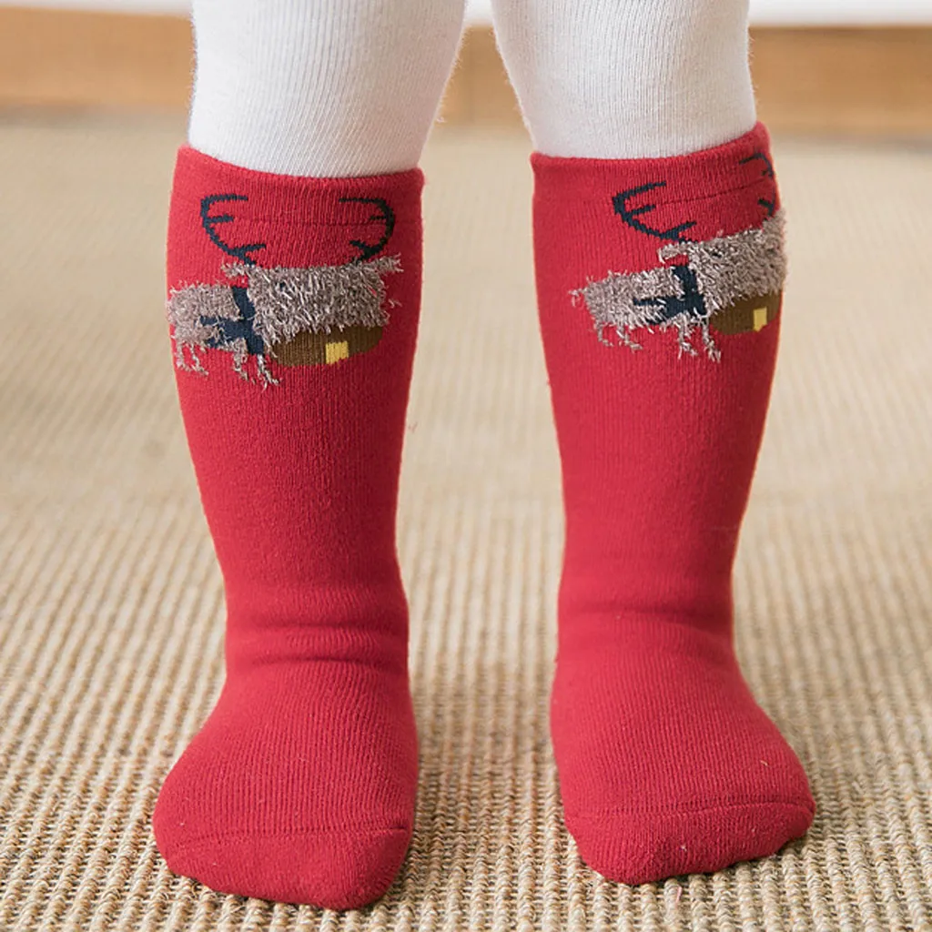 Хлопковые носки средней длины с рисунком для детей от 2 до 10 лет подарочная упаковка, комплект из 4 предметов, Детский комплект одежды Детский костюм# Y5