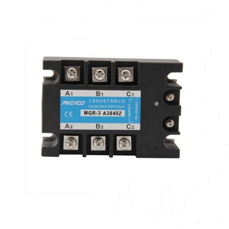 

Solid state relay MGR-3 A3840Z TSR-40AA 40A 380VAC 70~280VAC AC-AC Three phase solid state relay