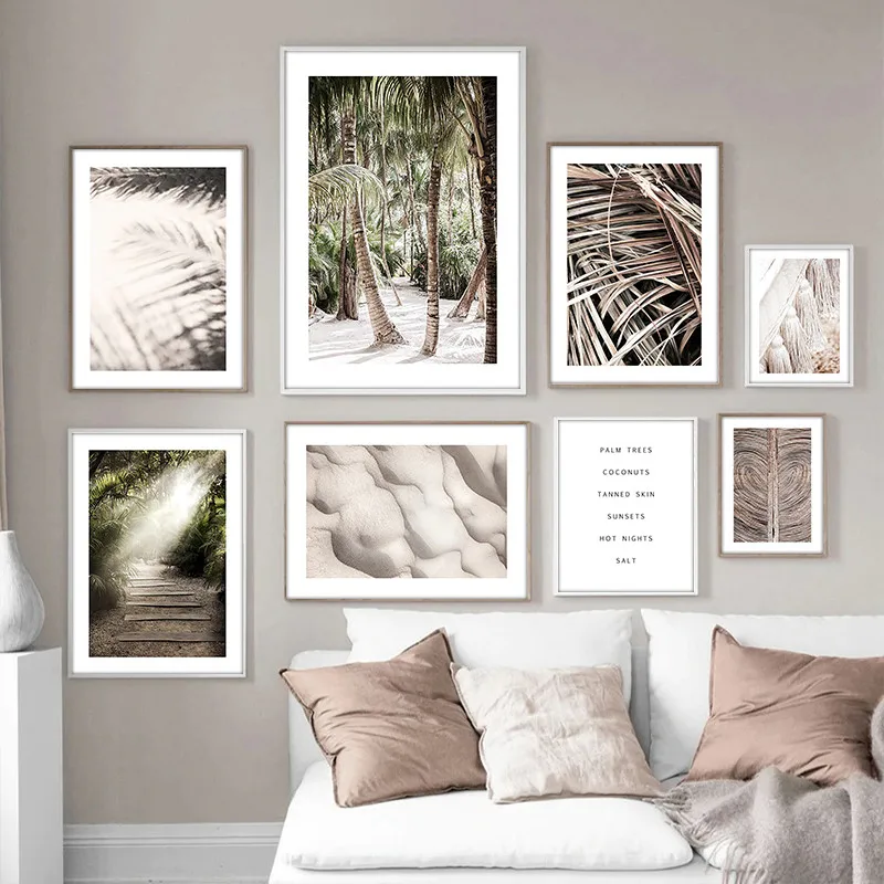 

Плакаты и принты на холсте, с кокосовым пальмом, в нордическом минималистском стиле, для гостиной, для домашнего декора TB115