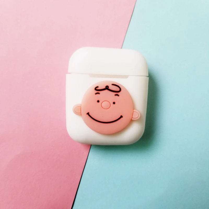 Милый мультяшный беспроводной Чехол для наушников для Apple AirPods, силиконовый чехол для зарядки наушников s для Airpods 2, защитный чехол - Цвет: 21