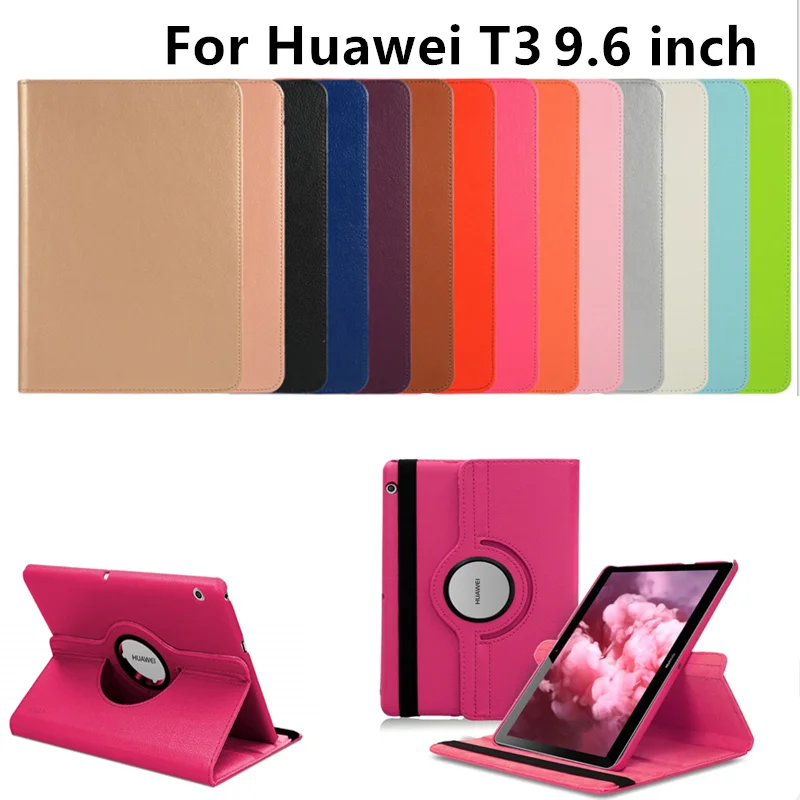 360 ° чехол совместим с huawei MediaPad T3 10 9 6 дюймов AGS-L09 кожаный для планшета подставкой