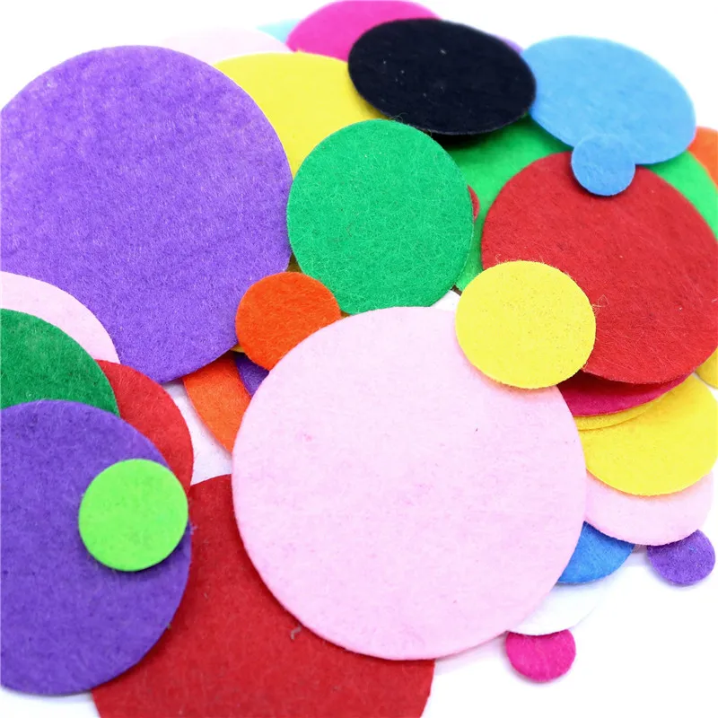 Handmade Felt Diy Crafts for Kids Felt Leaves Flower Tree Rose decoration Appliques Scrapbook Material Sewing Accessories 99 Pcs felt fabric sheet wool felt accessories