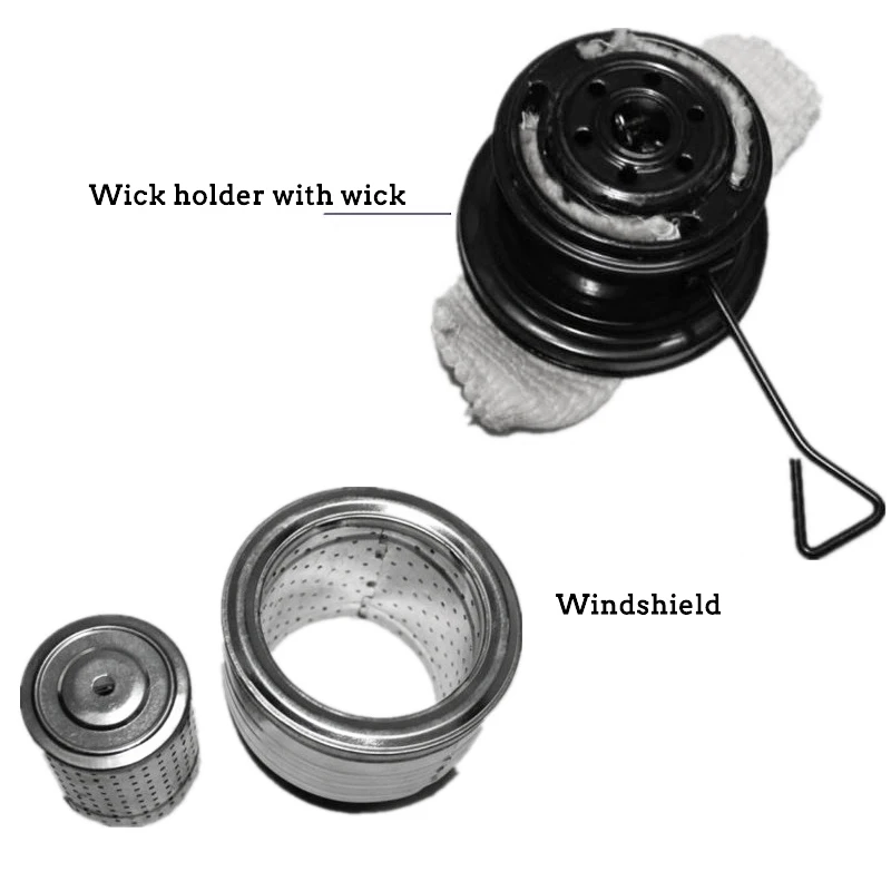 Outdoor Portable Cooking Stove Camping Pocket 8 Wick Kerosene Stove Wild Donkey Accessories