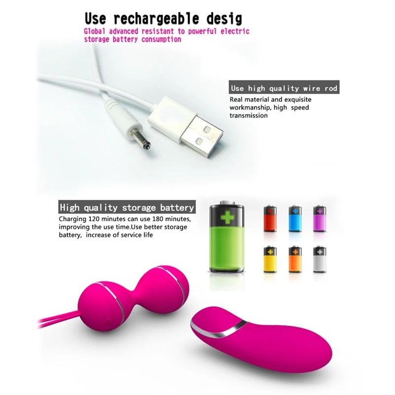 7 Speed Remote Control Exercise Ball Vibrating Ball Dual Vibrator for Women Fitness Balls Health and Fitness  Sensory Balls