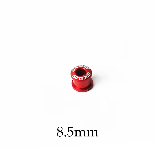 MTB Bike Chainring Screws 6.5mm Aluminum Alloy Chain Ring Bolts Single/Double or Three Plate Crank Parts Cycling Accessories 8.5mm-Red-1PC-G
