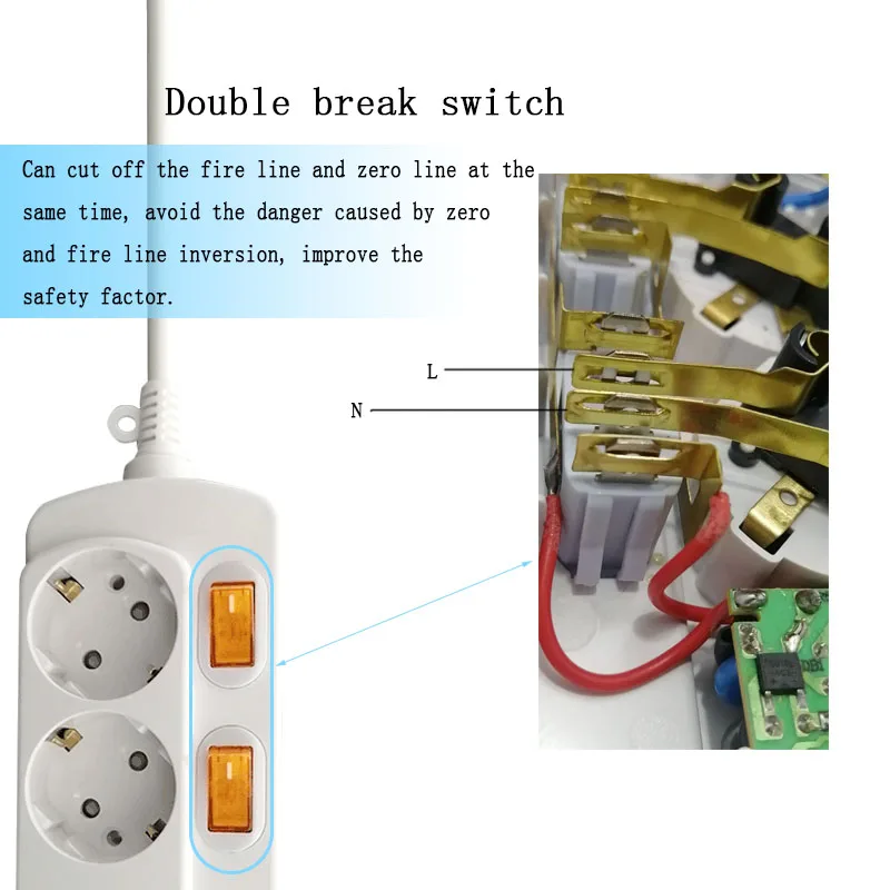 3ac, 2usb удлинитель, умная розетка, настенное зарядное устройство, электронный, для дома, офиса, защита от перенапряжения, Eu/uk/us/au разъем