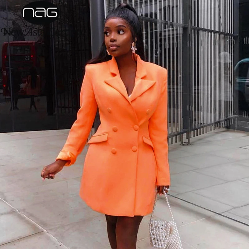 Orange dress coat Clearance