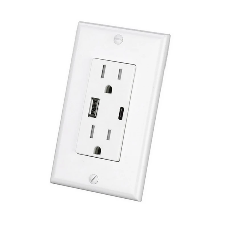 Штепсельная розетка 4 8 а американского стандарта адаптер питания USB Type C для