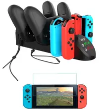 Зарядная док-станция 6 в 1 для nintendo Switch Joy-Con, контроллер и пульт rend Switch Pro, зарядное устройство, подставка для хранения