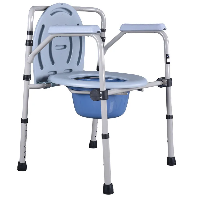 Прикроватный комод, переносное сиденье для унитаза, стояк, для ванной комнаты, складное кресло для пожилых людей, стул для комода, складной, регулировка высоты, нагрузка 158 кг