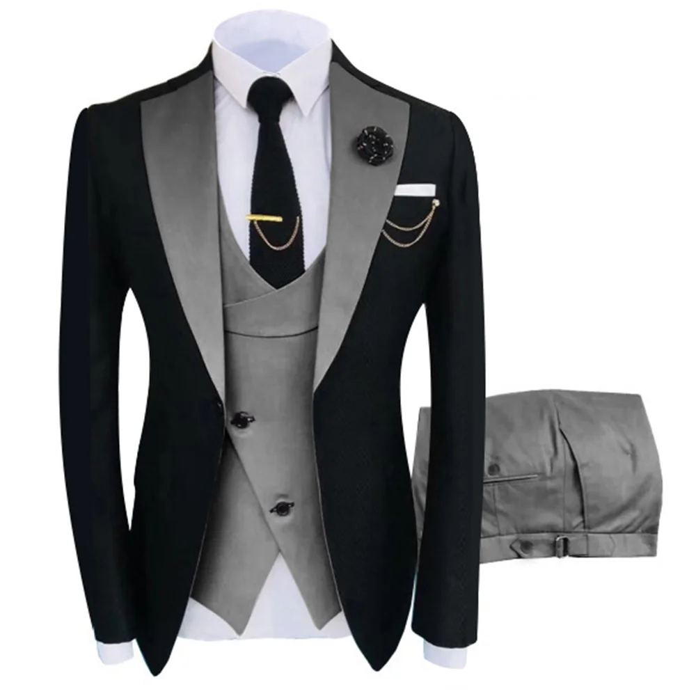 Nouveau Costume Homme vêtements populaires de luxe fête scène hommes