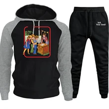 *#Best Price Sell Your Soul Fashion Suit Hoodie Mens Raglan Sweatshirts Autumn Winter Hooded+Pants 2 Piece Set Casual Male Harajuku Pullover *#Best Price Sell Your Soul Fashion Suit Hoodie Mens Raglan Sweatshirts Autumn Winter Hooded+Pants 2 Piece Set Casual Male Harajuku Pullover