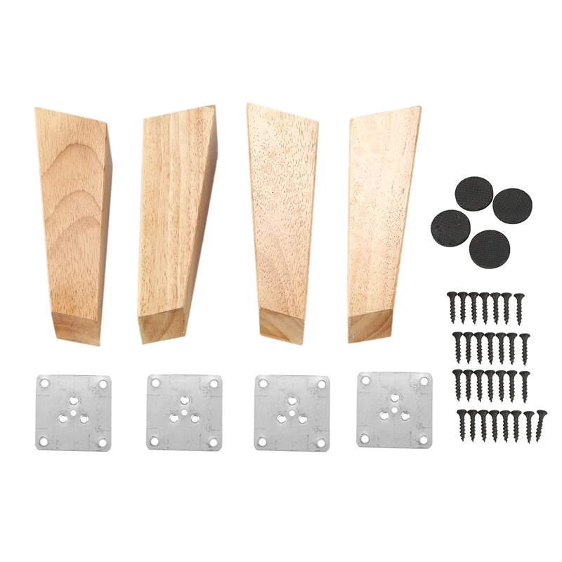 

ELEG-4 Pieces of Wood Cone Replacement Sofa Sofa Legs Cabinets Wooden Furniture Feet Furniture Wooden Legs