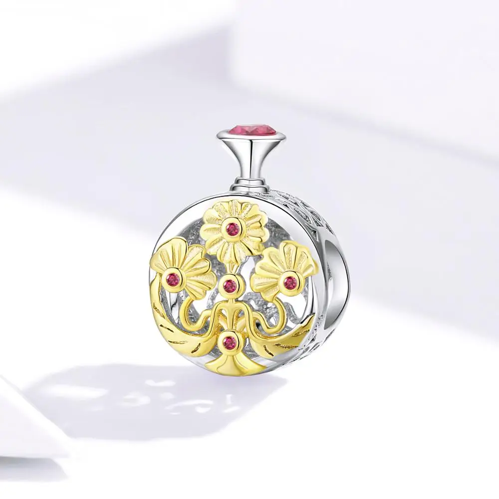 Geoki браслет Pandora, сделай сам, 925 пробы, серебряный, Luky Cat, голубое небо, Космический мешок, тыква, карета, бусины, любовь, сердце, помада, амулеты - Цвет: SCC1390