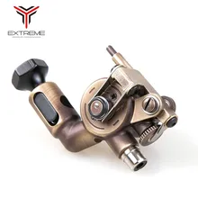 Экстремальная роторная тату машина высокого качества регулируемый ход прямой привод RCA шнур Золотой пистолет Перманентный макияж машина